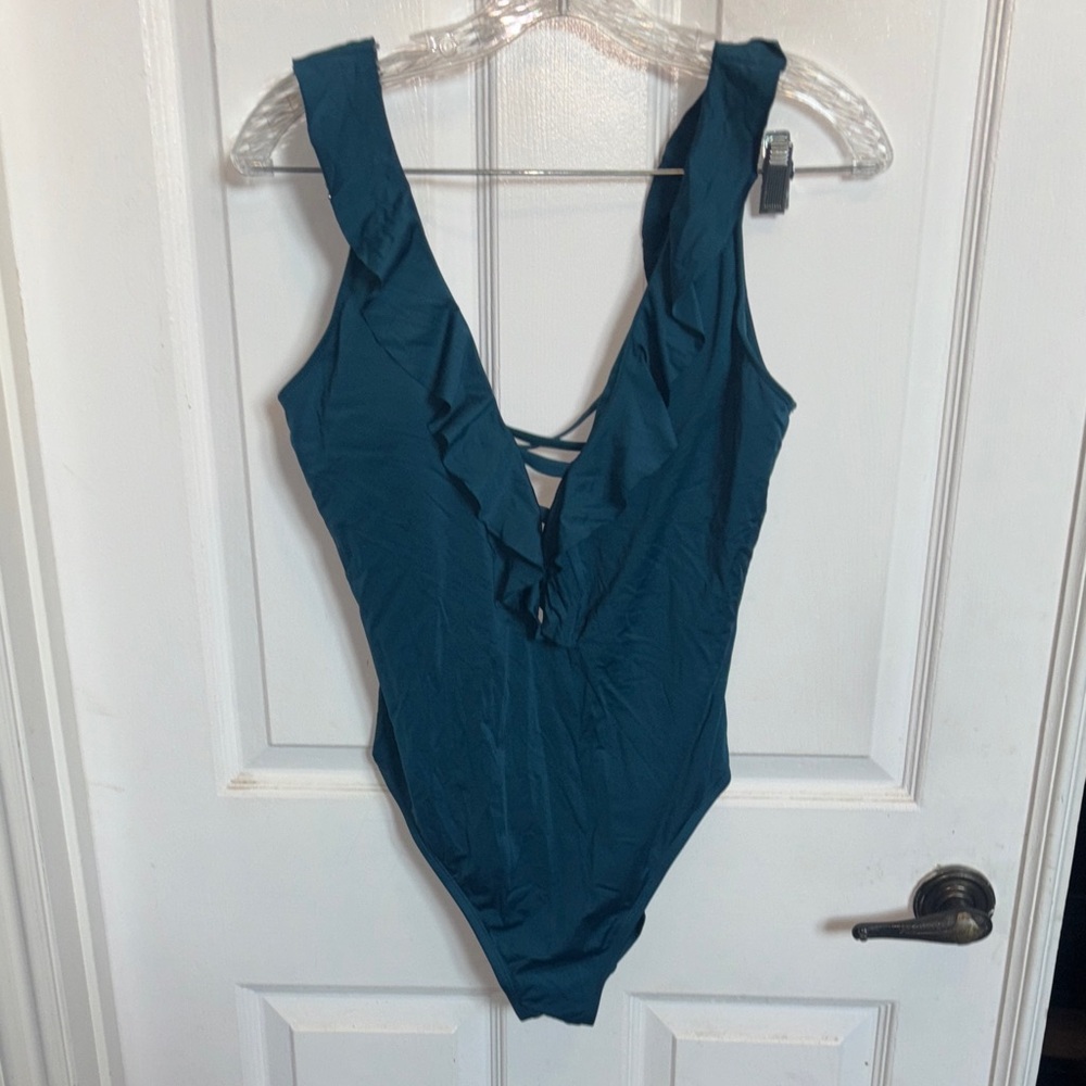 Shade & Shore Teal One-Piece Swimsuit